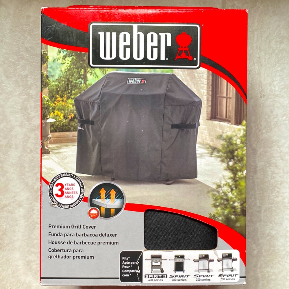 Weber 7139 Spirit II 3 Burner 300/200 Series Gas Grill Premium Cover